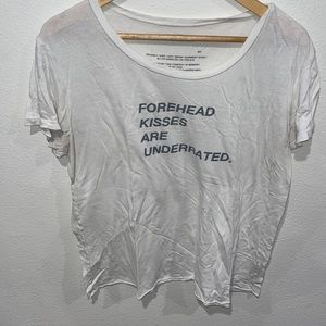 good hYOUman. t shirt - “forehead kisses are underrated”